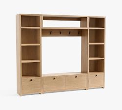 Modern Farmhouse 4-Piece Entryway Set with Storage Bench