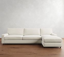 PB Comfort Square Arm Chaise Sectional (101"&ndash;126")