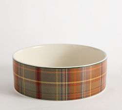 Woodrow Plaid Pet Bowl