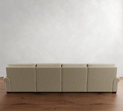 Big Sur Roll Arm Power Reclining Double Chaise Sectional (148"-172")