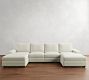 Big Sur Square Arm Power Reclining Double Chaise Sectional (146"170")