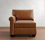 Build Your Own York Roll Arm Leather Sectional