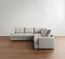 Canyon Square Arm 3-Piece L-Shaped Sectional (118")