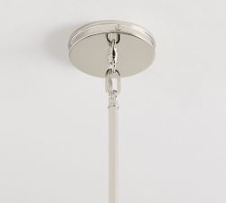 Elizabeth Glass Drum Pendant (8")