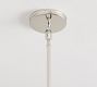 Elizabeth Glass Drum Pendant (8")