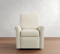 PB Comfort Modern Roll Arm Swivel Recliner