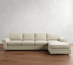Pearce Roll Arm Chaise Sectional (110"&ndash;150")