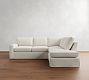 Pearce Square Arm Slipcovered Return Bumper Sectional (110"&ndash;140")