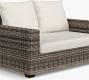 Torrey Wicker Square Arm Outdoor Loveseat (62")