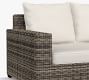 Torrey Wicker Square Arm Outdoor Loveseat (62")