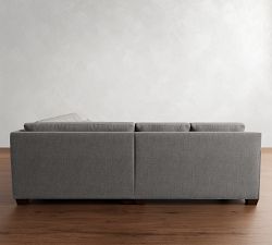 York Square Arm Deep Seat 3-Piece L-Shaped Wedge Sectional (108")