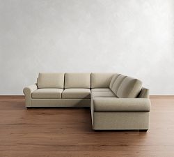 Big Sur Roll Arm 3-Piece L-Shaped Sectional (115")