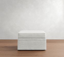 Cameron Slipcovered Storage Ottoman