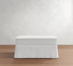 Charleston Slipcovered Ottoman