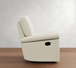 PB Comfort Modern Roll Arm Swivel Recliner