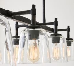 Porter Recycled Glass Linear Chandelier (43")