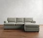 Townsend Roll Arm Reversible Chaise Sectional - Storage Available (102")