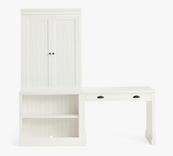 Aubrey Writing Desk with Bookcase (78")