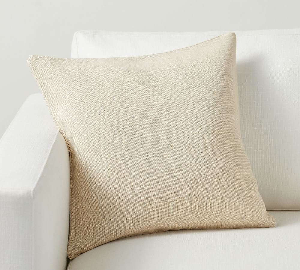 Belgian Linen Pillow Cover - 18", Bone