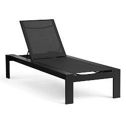Open Box: Malibu Metal Stackable Outdoor Chaise Lounge Chair, Set of 2 - Black