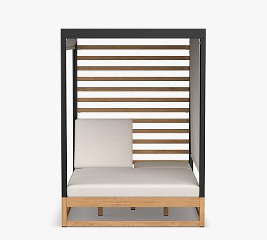 Malibu Metal & Teak Daybed Replacement Cushion - Thumbnail 2