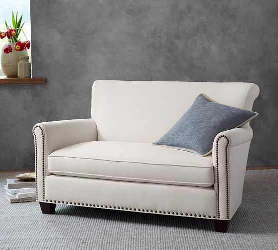 Pottery Barn Irving Roll Arm Settee - Thumbnail 3