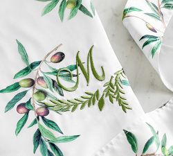 Monique Lhuillier Olive Orchard Robe