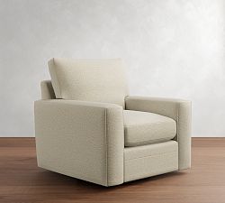 Pearce Modern Square Arm Swivel Chair