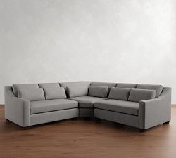 York Slope Arm Deep Seat 3-Piece L-Shaped Wedge Sectional (108")