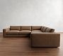 Carmel Lounge Leather 3-Piece L-Shaped Sectional (117")
