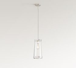 Elizabeth Glass Tapered Petite Pendant (7")