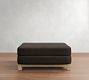 Jake Leather Seadrift Wood Base Sectional Ottoman