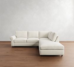 PB Comfort Roll Arm 3-Piece Bumper Sectional (108")