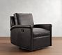 Tyler Roll Arm Leather Swivel Recliner