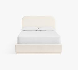 Hampton Upholstered Crowned Bed