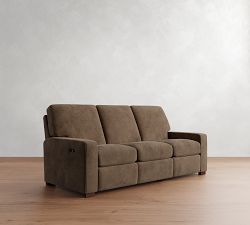 Turner Square Arm Leather Power Sofa (84")