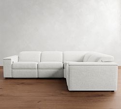 Ultra Lounge Square Arm Reclining 4-Piece Sectional (117")