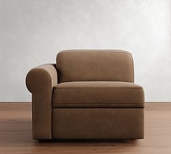 Build Your Own Ultra Lounge Roll Arm Leather Sectional