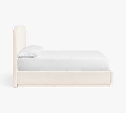 Hampton Upholstered Crowned Bed