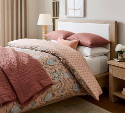 Quilted Velvet Lumbar Pillow Cover
