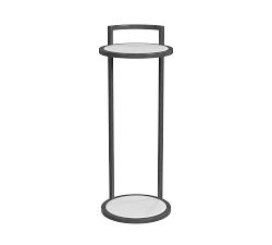 Callista Round Marble Cocktail Table (10")