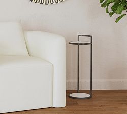 Callista Round Marble Cocktail Table (10")