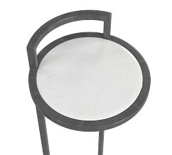 Callista Round Marble Cocktail Table (10")