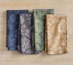 Brianna Floral Organic Cotton Napkins - Set of 4