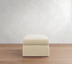 Carmel Wide Arm Slipcovered Sectional Storage Ottoman