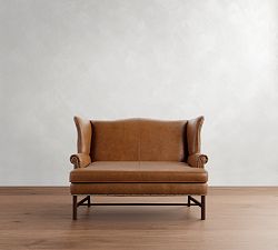 Thatcher Leather Settee (59")