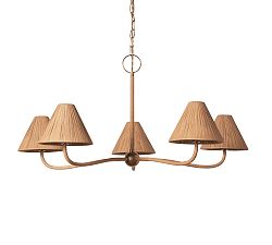 Dayna Round Rattan Chandelier (30" - 40")