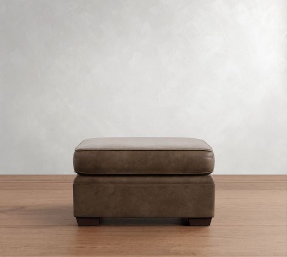 Pottery Barn Pearce Square Arm Leather Sectional - Thumbnail 2