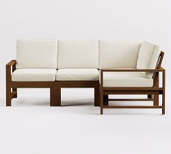 Indio Eucalyptus 4-Piece Outdoor Sectional (78")
