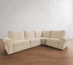 Big Sur Roll Arm Reversible Power Reclining Sectional (122")